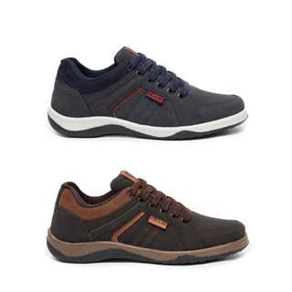 Kit 2 Sapatênis Ollie Masculino Turim Conforto