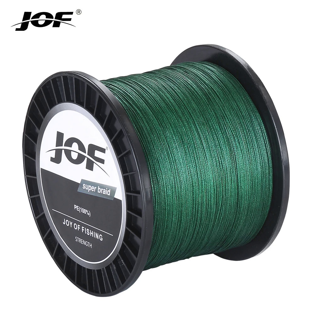 Jof 8 fios 1000m 500m 300m trançado linha de pesca Multifilament Pesca carpa super forte tecer extrema água do mar 100% PE