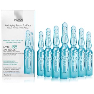 BELPHOEBE 7pcs Ampola Soro De Ácido Hialurônico Hidratante Clareador Facial