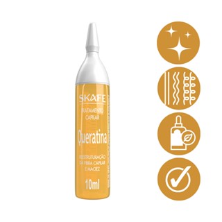 Ampola Tratamento Capilar Queratina Maciez Skafe 10Ml