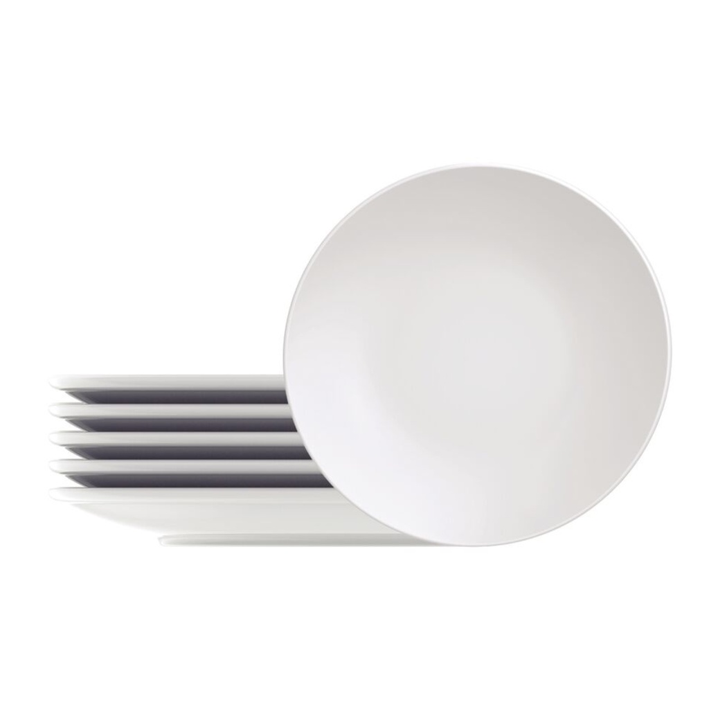 Ki 6 Pratos Porcelana Branco de Sobremesa Tramontina 19cm Leonora em Oferta na Shopee