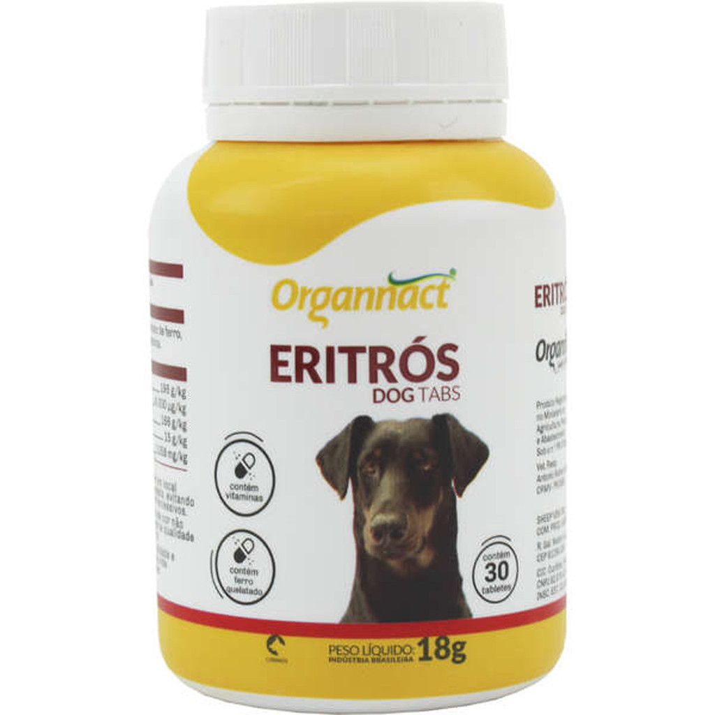 Eritrós Tabs Organnact Suplemento Vitamínico - 18 g em Oferta na Shopee