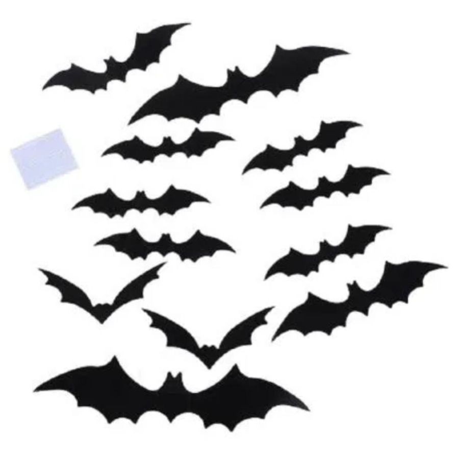 Kit Enfeite Decorativo de Halloween - Morcego  - 12 unidades - Rizzo - Home & Living