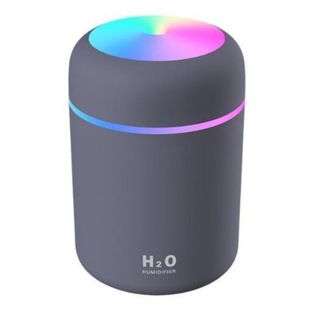 Mini Umidificador Ar Portátil Purificador Usb Colorido U39 Cor Preto 110V 220V (Bivolt)