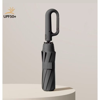 Guarda-chuva Automático Proteção Solar UV Dobrável Anel de Fivela Com Black em Oferta na Shopee