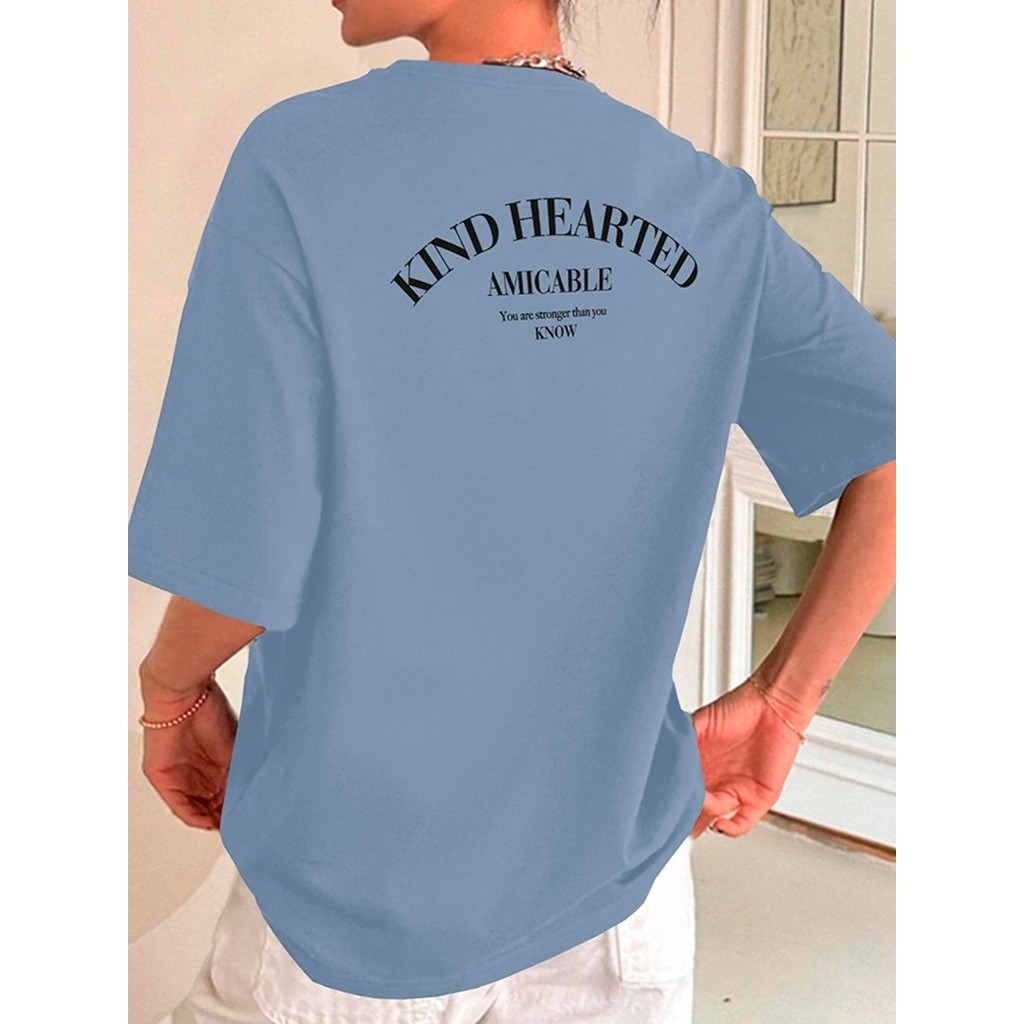 Camiseta Oversized Larga Estilosa Streetwear Moderna Oversized Blusa Unissex Academia Estampada