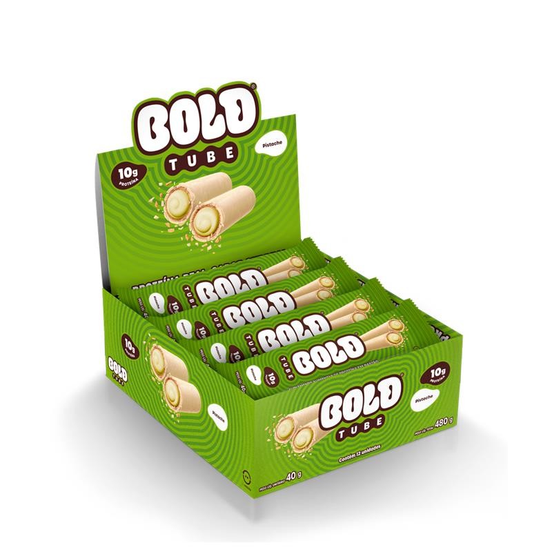 Chocolate Proteico BOLD Tube Pistache 10g de Proteína (12 unidades) - Food & Beverages