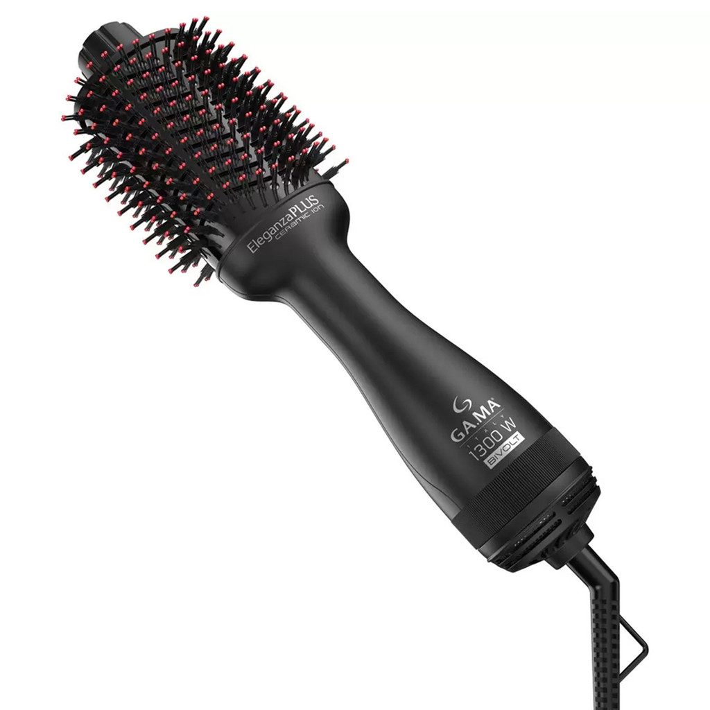 Escova Secadora Eleganza Plus Ceramic Ion Gama 1300W Bivolt em Oferta na Shopee