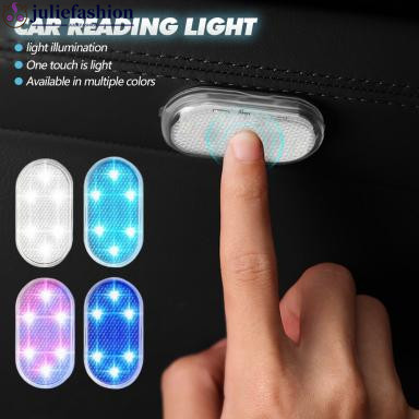 Juliefashion Sem Fio Leds Luz Interior Lâmpada LED Magnética De Teto Do Carro Leitura Decorações Telhado Ímã Iluminação 