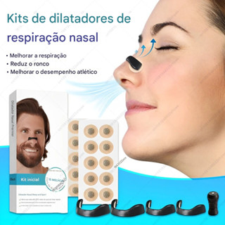 Kit Tira Nasal magnetico respire melhor Dilatador Anti Ronco em Oferta na Shopee