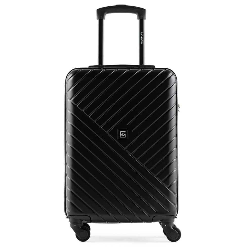 Mala de Bordo Abs 4 Rodas Detroit Preta