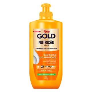 Creme Para Pentear Niely Gold Nutrição Óleo De Coco + 13 Aminoácidos 250g