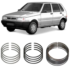 Jogo Anel Segmento STD Fiorino Palio Uno 92 a 2004 Metal Leve SNA6983