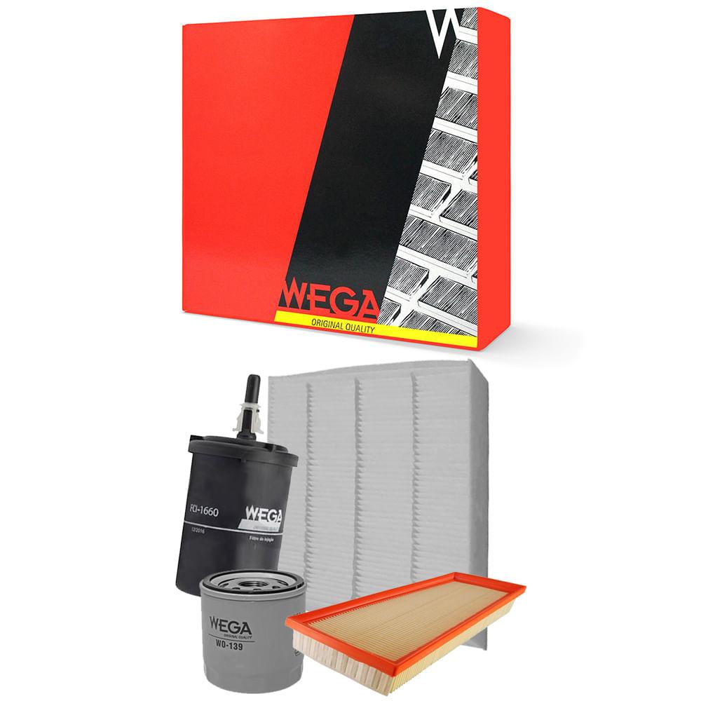 Kit Troca De Filtros Onix 1.0 Flex 2019 A 2022 Wega - Spare Parts and Accessories for Vehicles