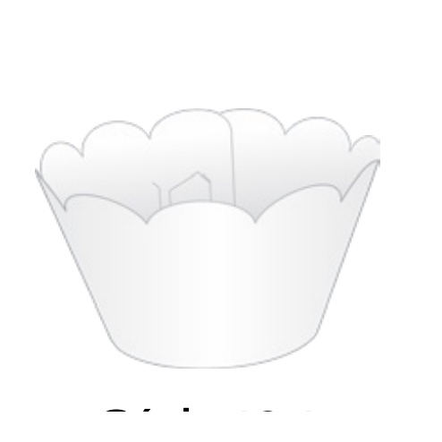 KIT Saia Para Mini Cupcake Branca 20.1  ( Nc Toys Mini Cupcake )