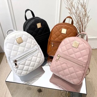 Mini Bolsa Mochila Ombro Couro PU Feminina Adulto Infantil