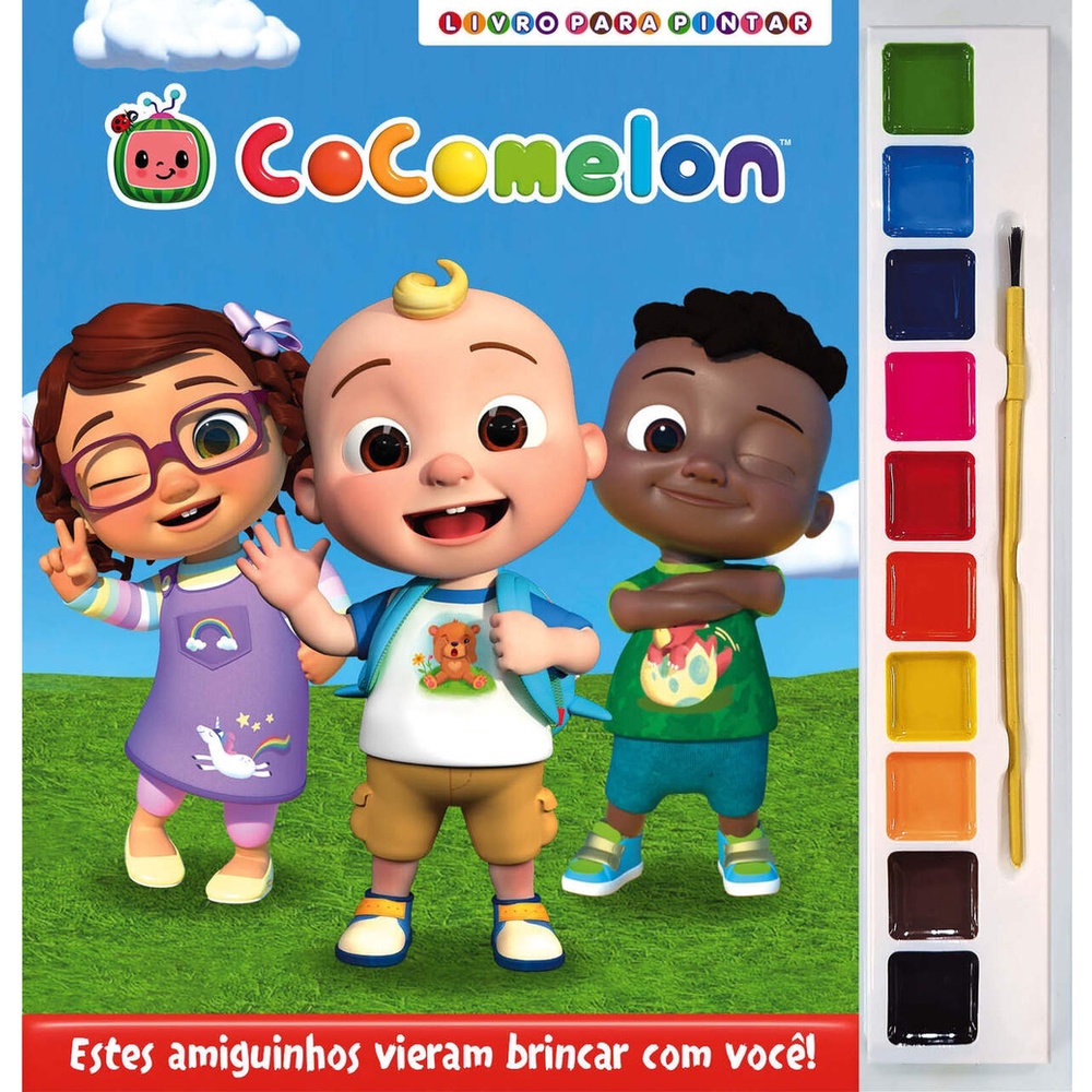 Cocomelon Livro para Pintar com Aquarela