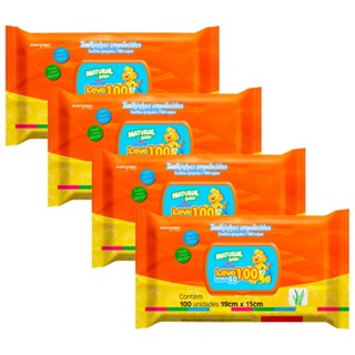Kit 4 Toalhas Umedecidas Natural Baby Mãe e Filho Leve 100 Pague 80