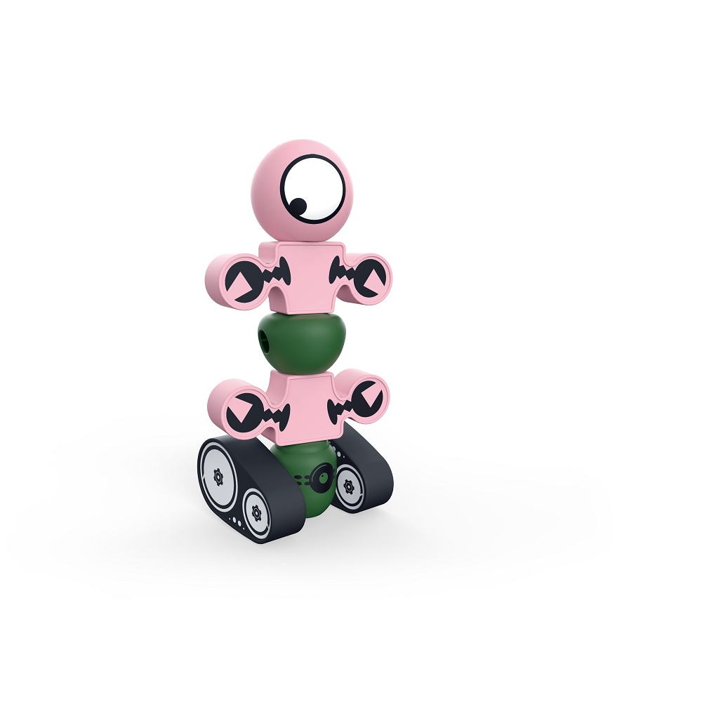 Brinquedo Robo Pinkbot Formagnéticos Dican +3 anos