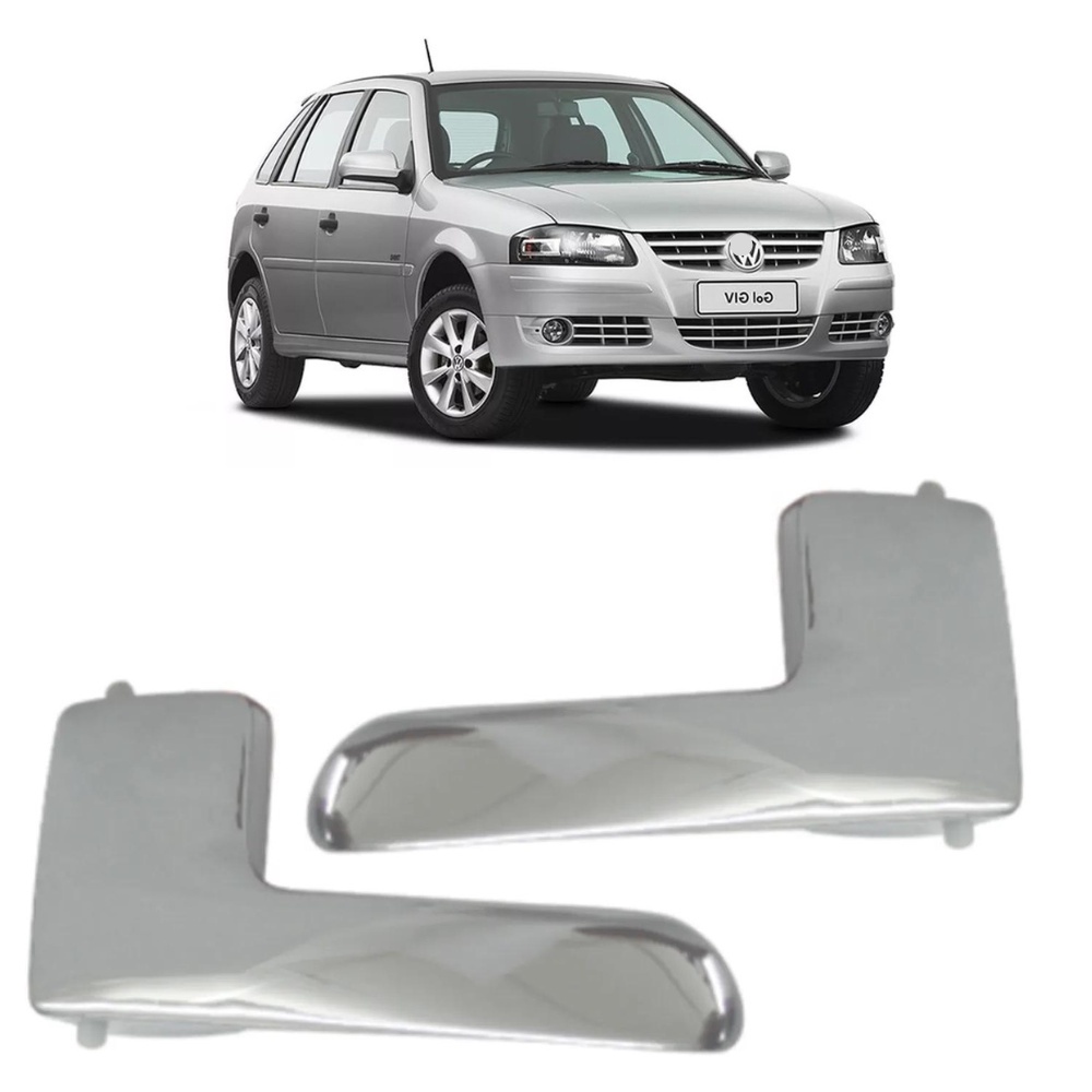 Par Maçaneta Interna Gol G4 Cromada Metal Fox De 2003 A 2009 em Oferta na Shopee