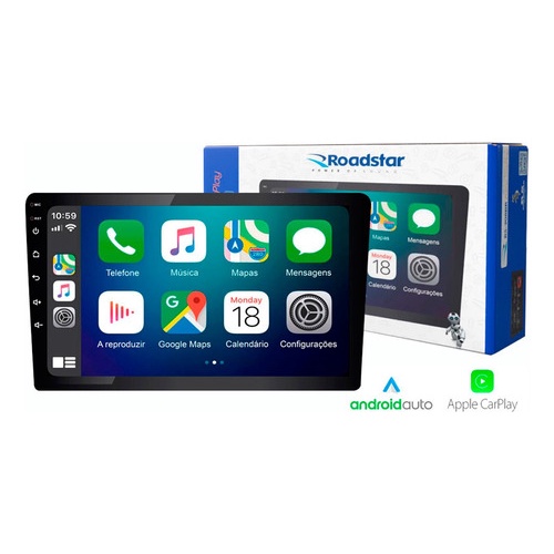 CENTRAL MULTIMIDIA ROADSTAR 9" RS910BR MI TOUCHSCREEN BLUETOOTH