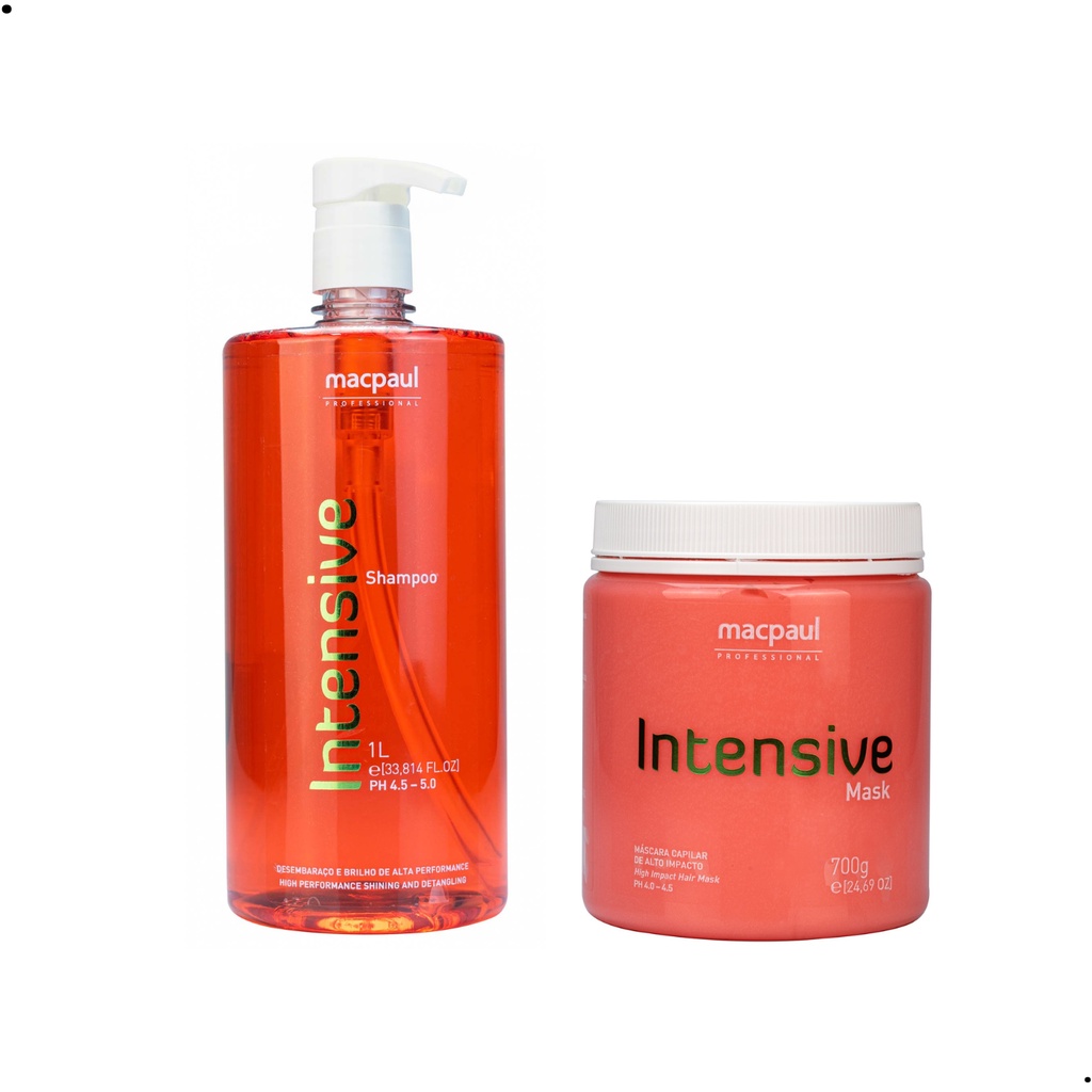 Kit Macpaul Shampoo Intensive 1000ml + Mask Intensive 700gr em Oferta na Shopee