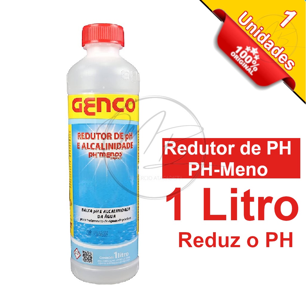 Redutor de PH e Alcalinidade - PH menos - GENCO em Oferta na Shopee