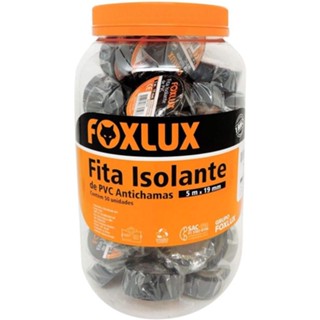 FITA ISOLANTE PRETA 5MT POTE C.50UN FOXLUX