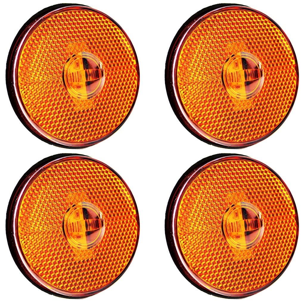 4 Lanterna Lateral Caminhão Carreta Baú Randon LED BIVOLT AM