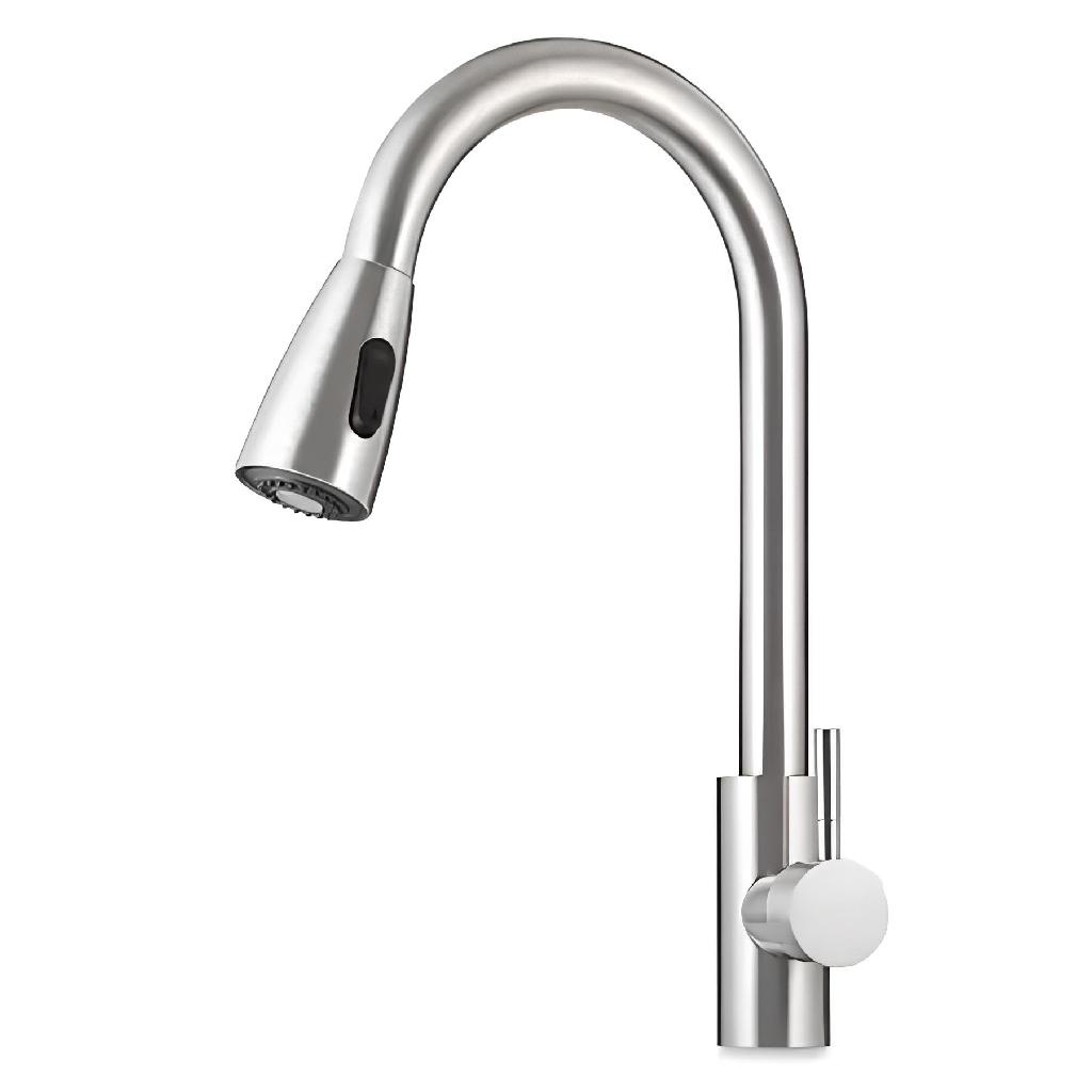 Torneira Gourmet Monocomando Premium Com Extensor Escovada Pia de Cozinha
