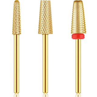Broca De Pregos De Carboneto De 5 Em 1 Cor Dourada Forma De Cone De 3/32 " Acessórios