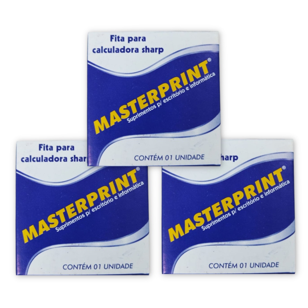 FITA P/ CALCULADORA SHARP KIT 3UN - MASTERPRINT em Oferta na Shopee