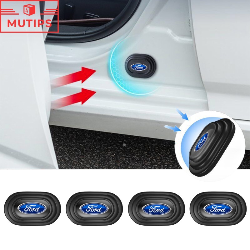Ford 12Pcs Novo Adesivo De Silicone Anti-Colisão Para Portas De Automóveis Reduzir O Ruído Almofada Ka Focus mk2 Ranger Fusion Ecosport Fiesta Edge