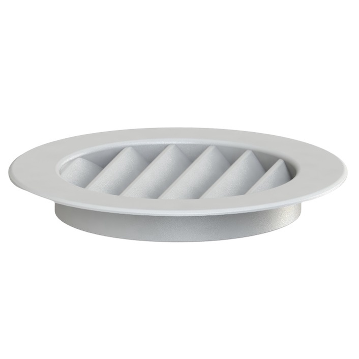 Grade Plastico Redonda 13X13 encaixe 10X10 Ventilação Acabamento Externo - 4 PÇ