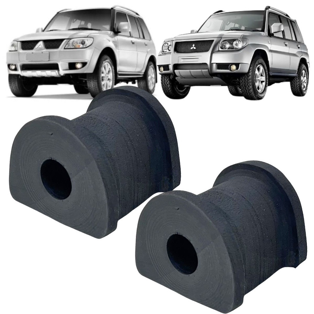 KIT 2 BUCHA BORRACHA BARRA ESTABILIZADORA TRASEIRA PAJERO TR4 IO 1998 A 2016 (14MM)