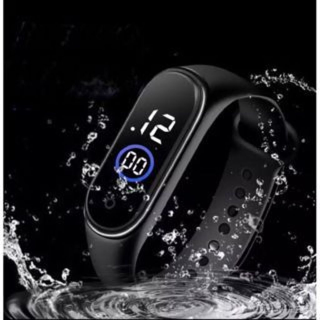 Relógio digital esportivo LED à prova d'água para homens e mulheres em Oferta na Shopee