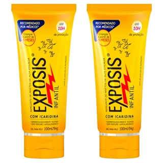 Kit 2 Repelentes Gel Exposis Infantil sem Perfume 100ml em Oferta na Shopee