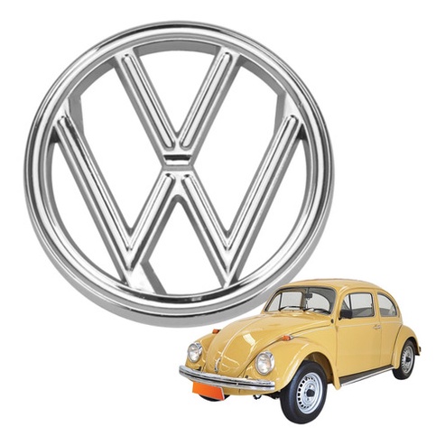 Emblema Cromado Simbolo Vw Capo Fusca em Oferta na Shopee