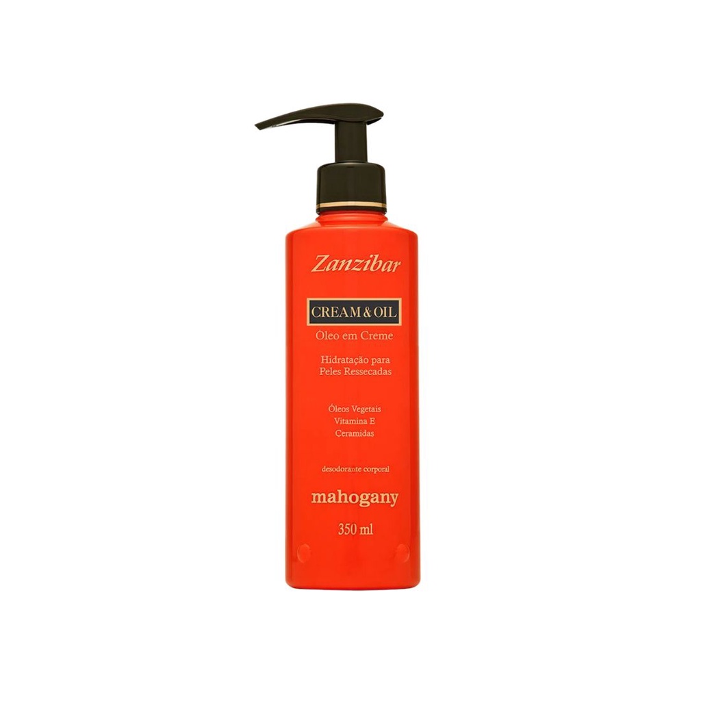 Mahogany Zanzibar Óleo em Creme Corporal - 350 Ml - Beauty