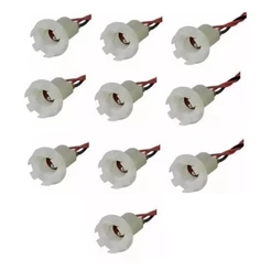 Kit 6+4 Soquetes 1 E 2 Polos Adaptacao Lanterna Margarida