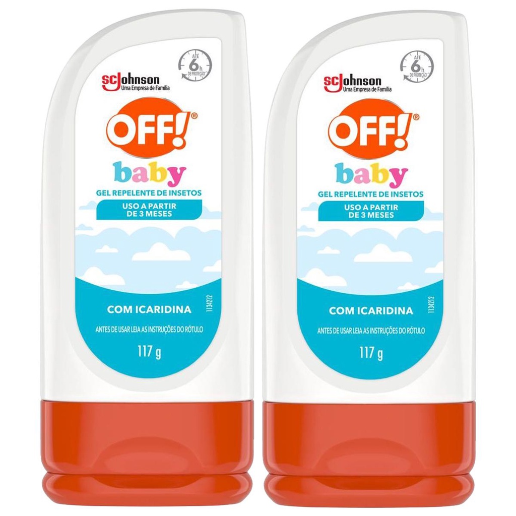 Kit 2 Repelente de Insetos Gel Baby Off! 117g em Oferta na Shopee