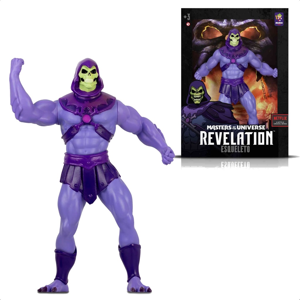Boneco Esqueleto Revelation Articulado 45Cm +De 3 Anos Mimo Toys Brinquedo Infantil Presente Criança