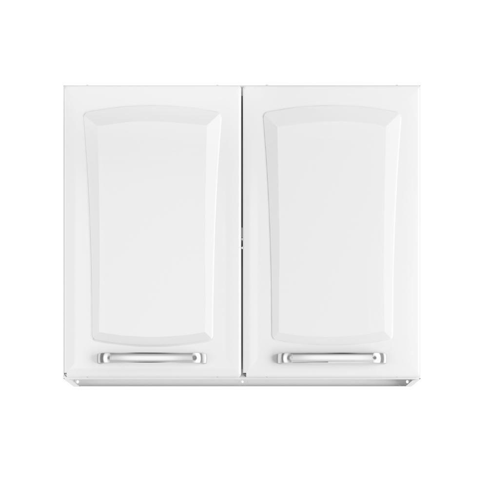Armário de Cozinha e Lavanderia com 2 portas Duplo Aéreo Modulo Itatiaia Aço Tarsila 0,80m Branco em Oferta na Shopee