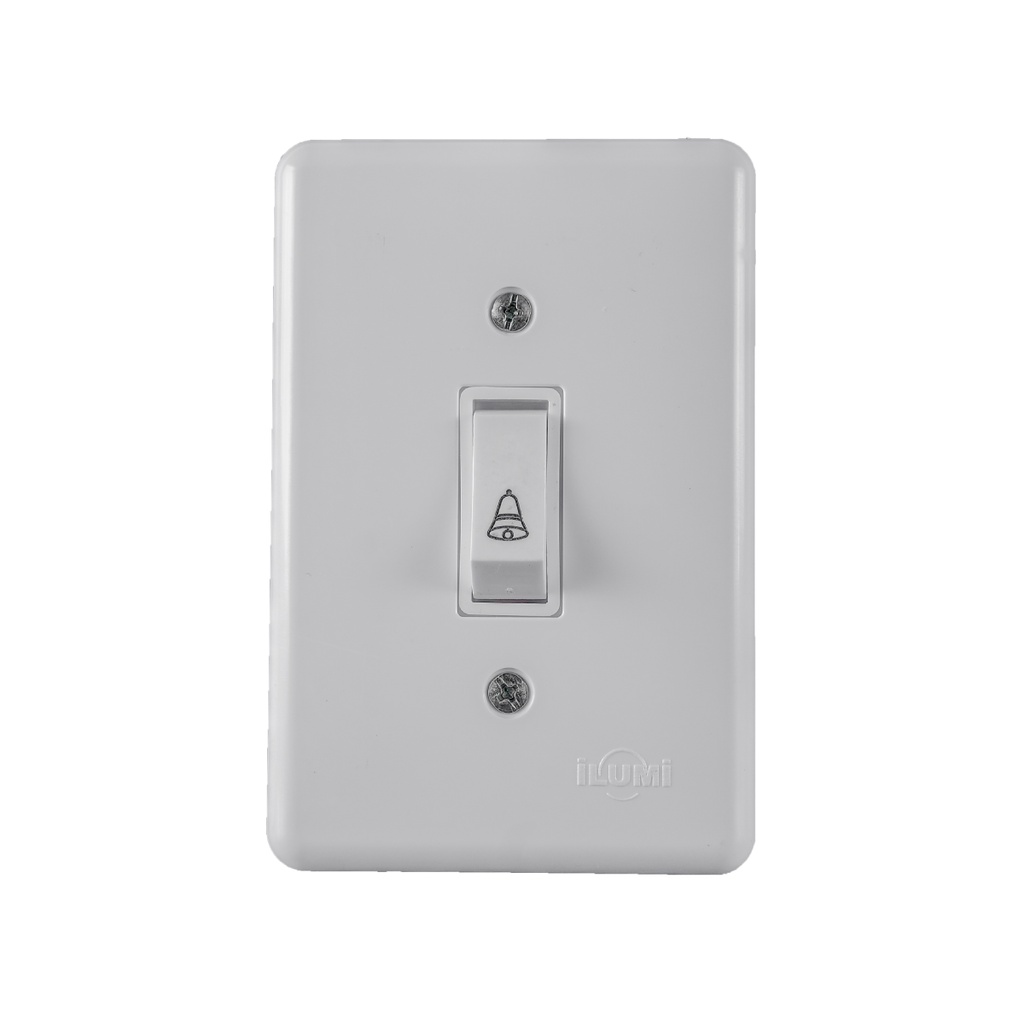 Pulsador P/Campainha c/placa Branca 4x2cm Ilumi Stylus