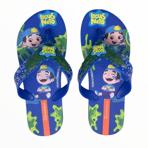 Chinelo Infantil Lucas Neto Grendene Tira Larga - Original