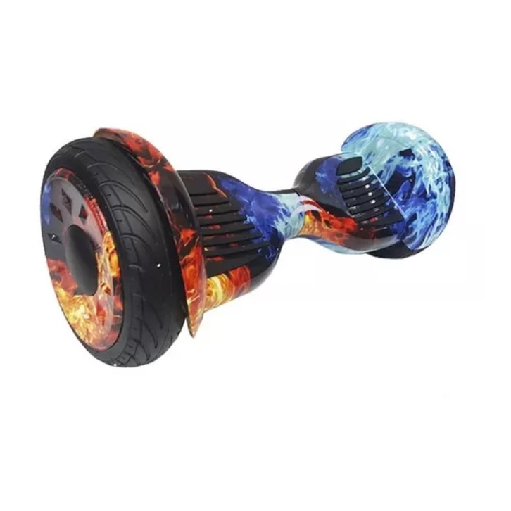 Hoverboard Original 10 Polegadas Skate Elétrico Led Bluetooth e Bolsa Fogo e Gelo
