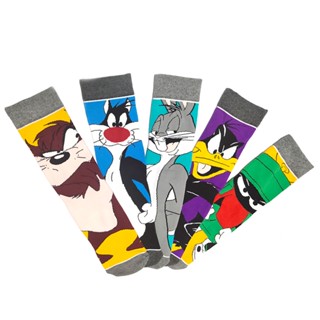 2024 Novas Meias De Desenho Animado Para Homens Personalizadas Esportivas Masculinas De Meio Comprimento