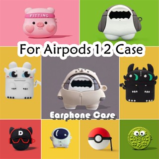 【 Original boutique 】 For Airpods 1 2 Estojo Trendy Cartoon Series Capa De Silicone Macia Para Fone De Ouvido
