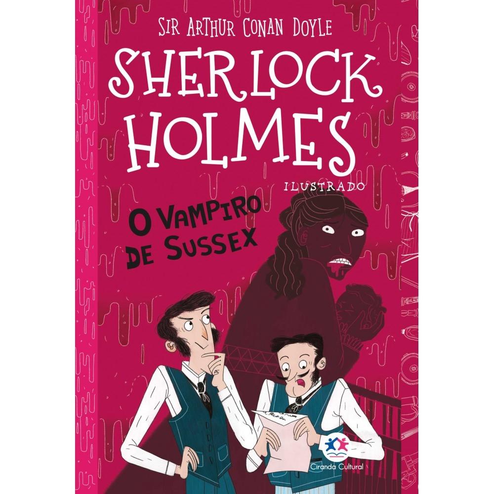 Livro Sherlock Holmes ilustrado - O vampiro de Sussex