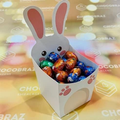 10~40 Cesta Coelho Páscoa Básica ID4802 (PASCOA IDEIA OUTLET) OFERTA